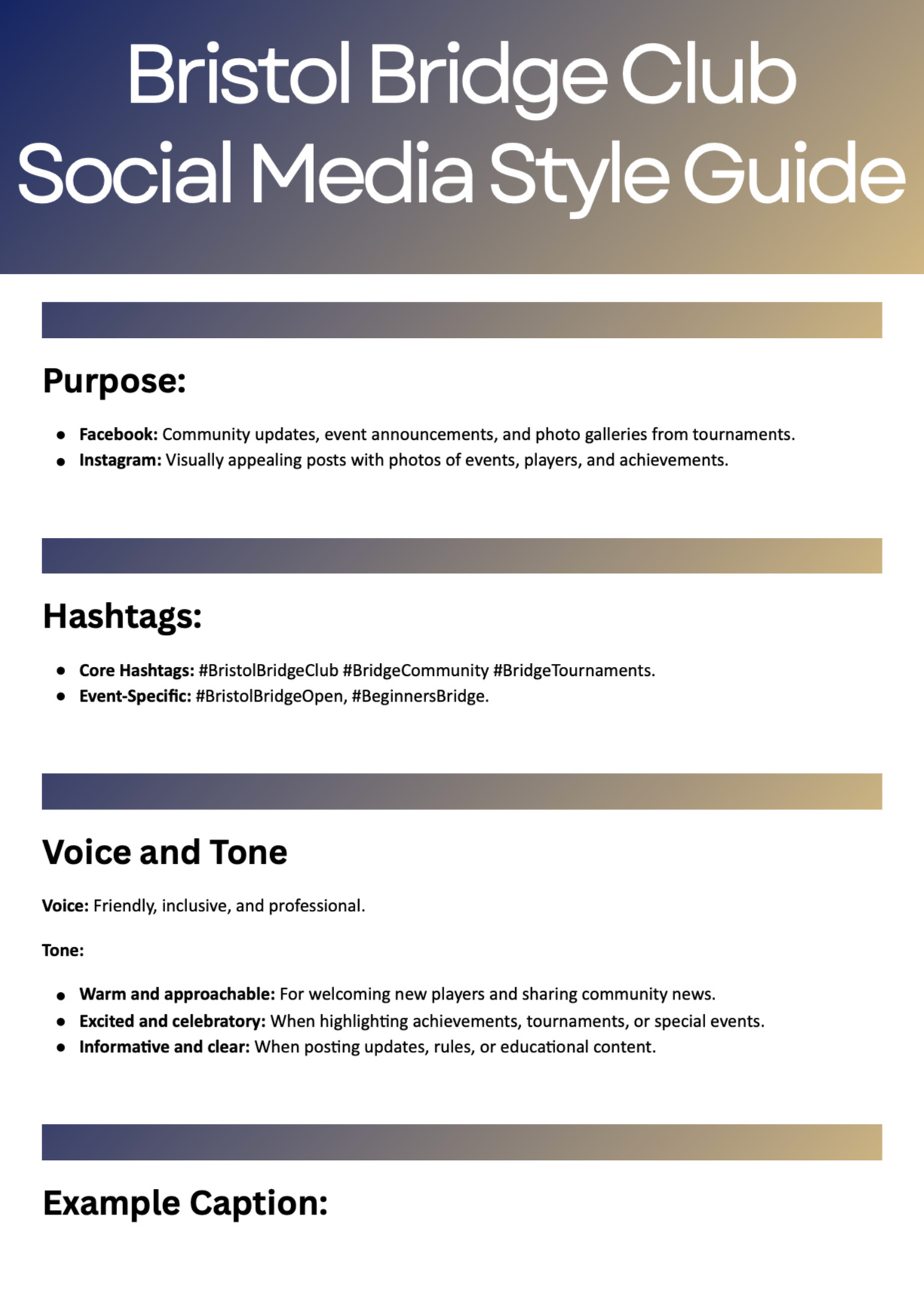 Social Media Style Guide